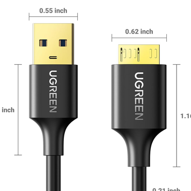 UGREEN USB-A to Micro USB 3.0 Cable 1M Black | 10841