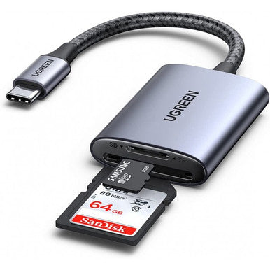 UGreen USB-C High Speed 2-in-1 Card Reader | CM401 |  80888