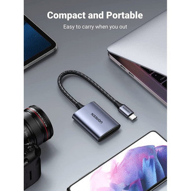 UGreen USB-C High Speed 2-in-1 Card Reader | CM401 |  80888
