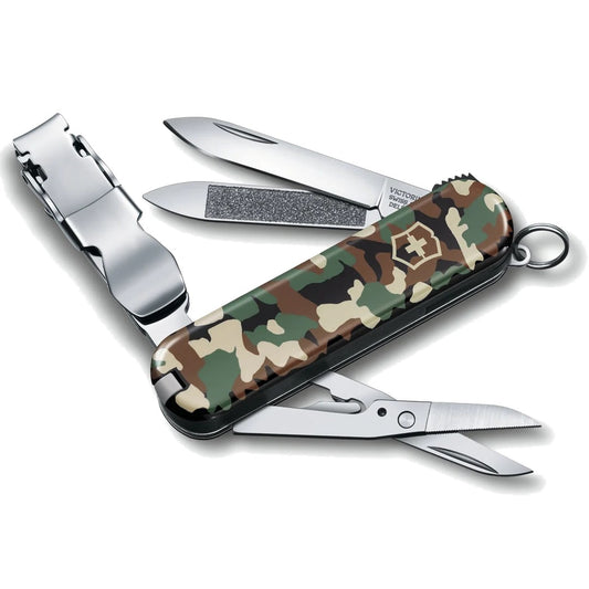 Victorinox, Small Pocket Knives- Nail Clip 580- Green Camouflage